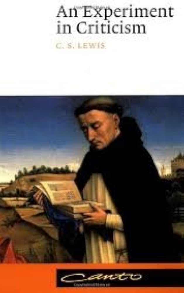 An Experiment in Criticism Publisher: Cambridge University Press An Experiment in Criticism Publisher: Cambridge University Press