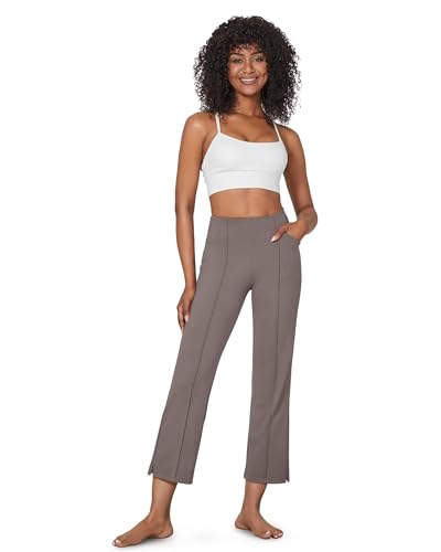 Image of G4Free Flare Yoga Pants Women Ankle Casual Pants with Pockets Strechy Bootcut Wide Leg Dress Pants Petite /Regualr /Tall