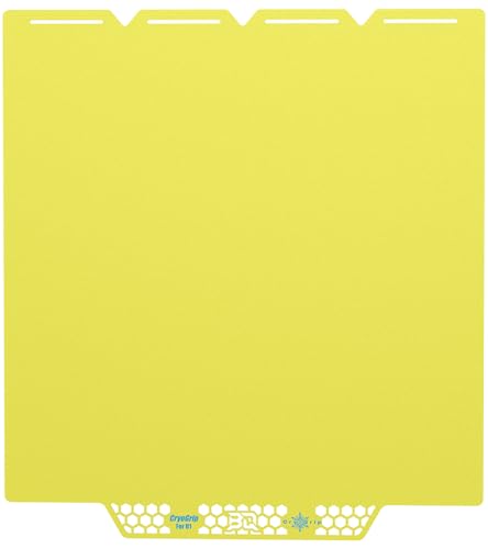 Image of BIQU CryoGrip Pro Glacier Yellow Compatible with Snapmaker U1 3D Printer 276x304.5mm Panda Build Plate Double Sided Upgrade Plate Removable Surface Platform
