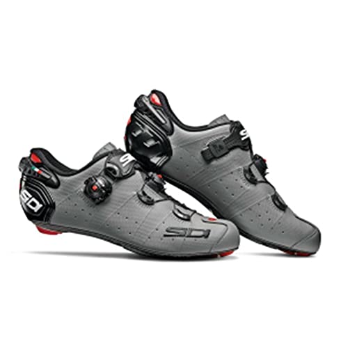 SIDI Schuhe Wire 2 Matt Carbon, Herren, Scape Radsport, Mattgrau, Schwarz., 38 EU