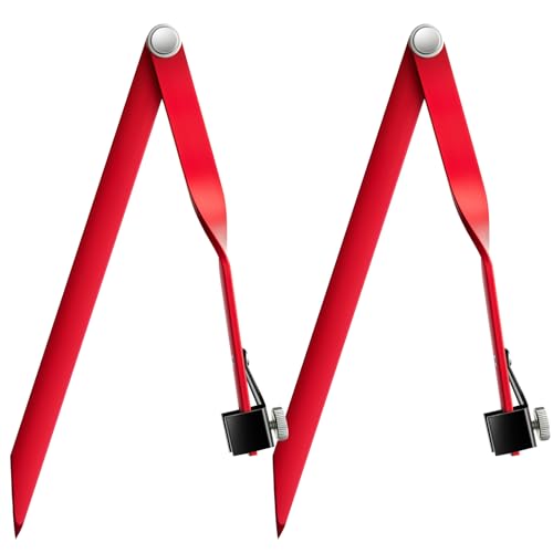 Yaocom 2 Pcs Small Aluminum Radius Marker Soap Stone Flange Wizard Level up to 11 Inches Radius for Pipes up to 22 Inches Diameter