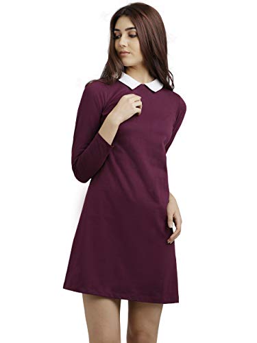 Image of Miss Chase Women's Cotton Collared Shift Dress