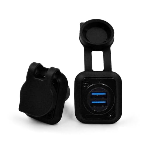 Conector Doble USB 3.0 Panel Mount 5 Piezas miniatura 7