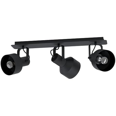 EGLO lámpara de pared Casibare, 3 luces, negro Cover
