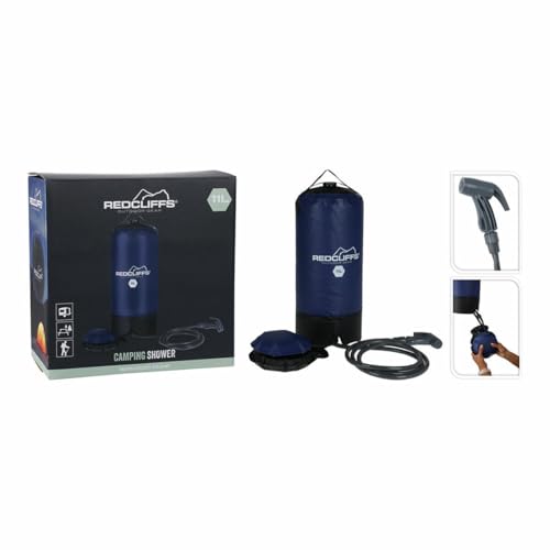 Douche portable camping Redcliffs bleu réservoir eau extérieur 11L