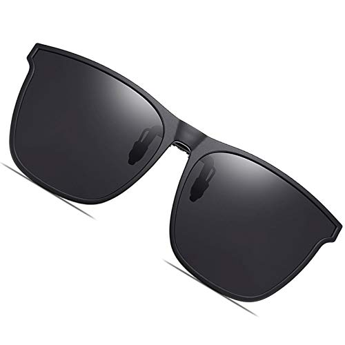 Polarized Clip On Sunglasses Oversized UV400 Anti-Glare Fishing Driving Sunglasses Over Prescription Glasses