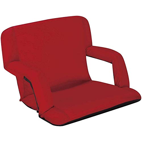 Naomi Home Venice Portable Reclining Seat with Armrest Red/Grande