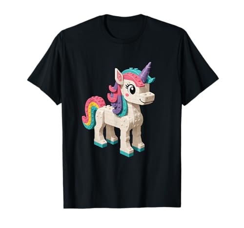 Building Blocks Unicorn - Brick Builder Block Building T-Shirt