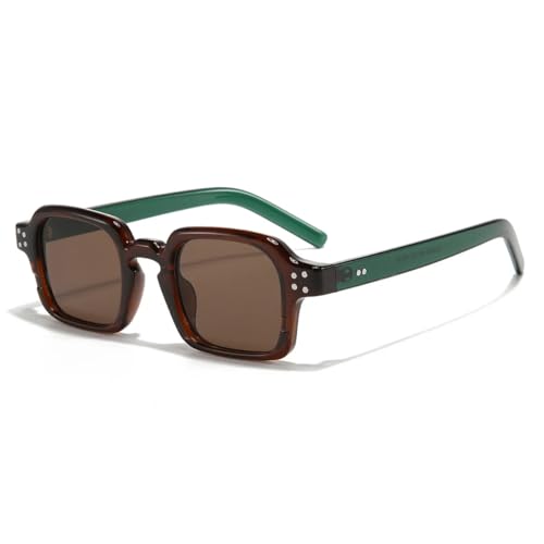 Lunettes de soleil vertes punk anti-éblouissement UV400 rétro contre la fatigue visuelle