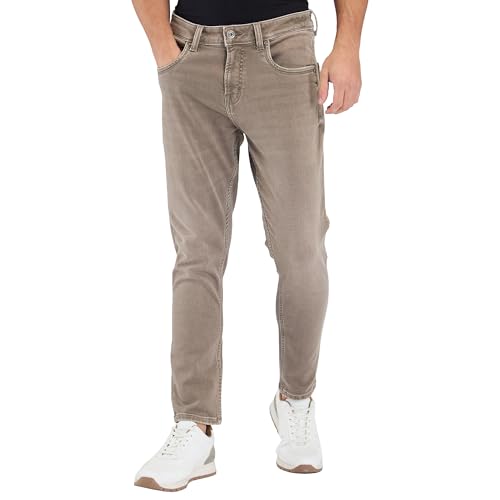 Image of Spykar Men's Kano Slim Fit Mid-Rise Jeans (Ankle Length)