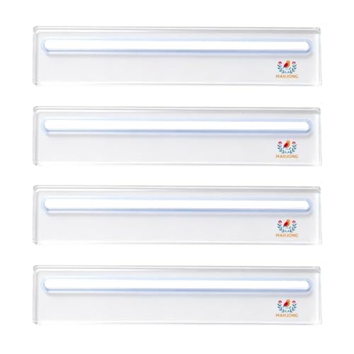 Mahjong Line Finder Lot de 4 réglettes de stratégie en acrylique transparent