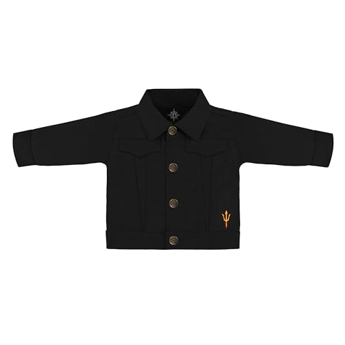 Infant Denim Jacket - Arizona State Sun Devils Logo - Black - 18 Mos