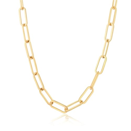 Chaîne trombone dorée en acier inoxydable pour un look punk chic