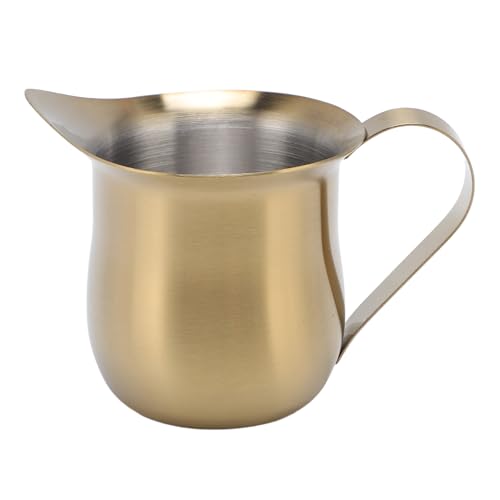 Nikou Brocca per schiuma di latte in acciaio inossidabile 304 per caffè fumante brocca tazza elegante contenitore isolato per bar domestici ristoranti (90 ml)