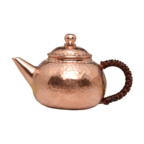 Pot eau chaude cuivre pur fait main, bouilloire théière durable