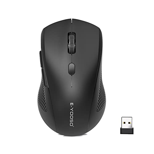 Wireless-Mouse-E-YOOSO-24G-USB-Cordless-Computer-Mouse-with-5-Adjustable-DPI-Portable-Wireless-Optical-Mice-for-WindowsMacLinuxBlack