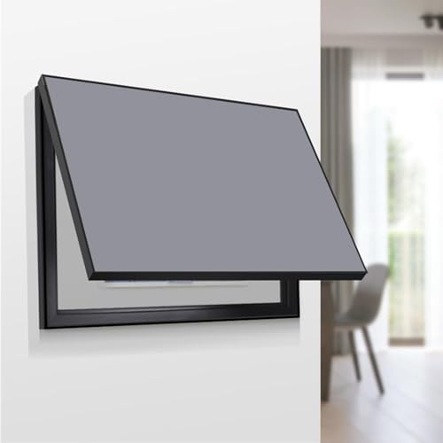 GAOXIAO Tapa Cuadro Electrico Decorativo Horizontal, Tapa Contador Luz, Tapa Decorativa Caja de Distribución Contador Flip Oculta, Cuadro para Tapar Electrico Gray 60 x 40cm