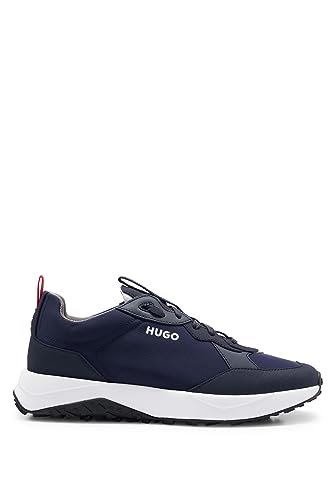 Image of HUGO Mens Running Style Mix Material Sneakers