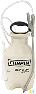 Chapin International Seal Poly Sprayer for Deck Cleaners and Transparent Stains and Sealers Chapin 25012 1-Gallon Clean 'N, Yellow/Black
