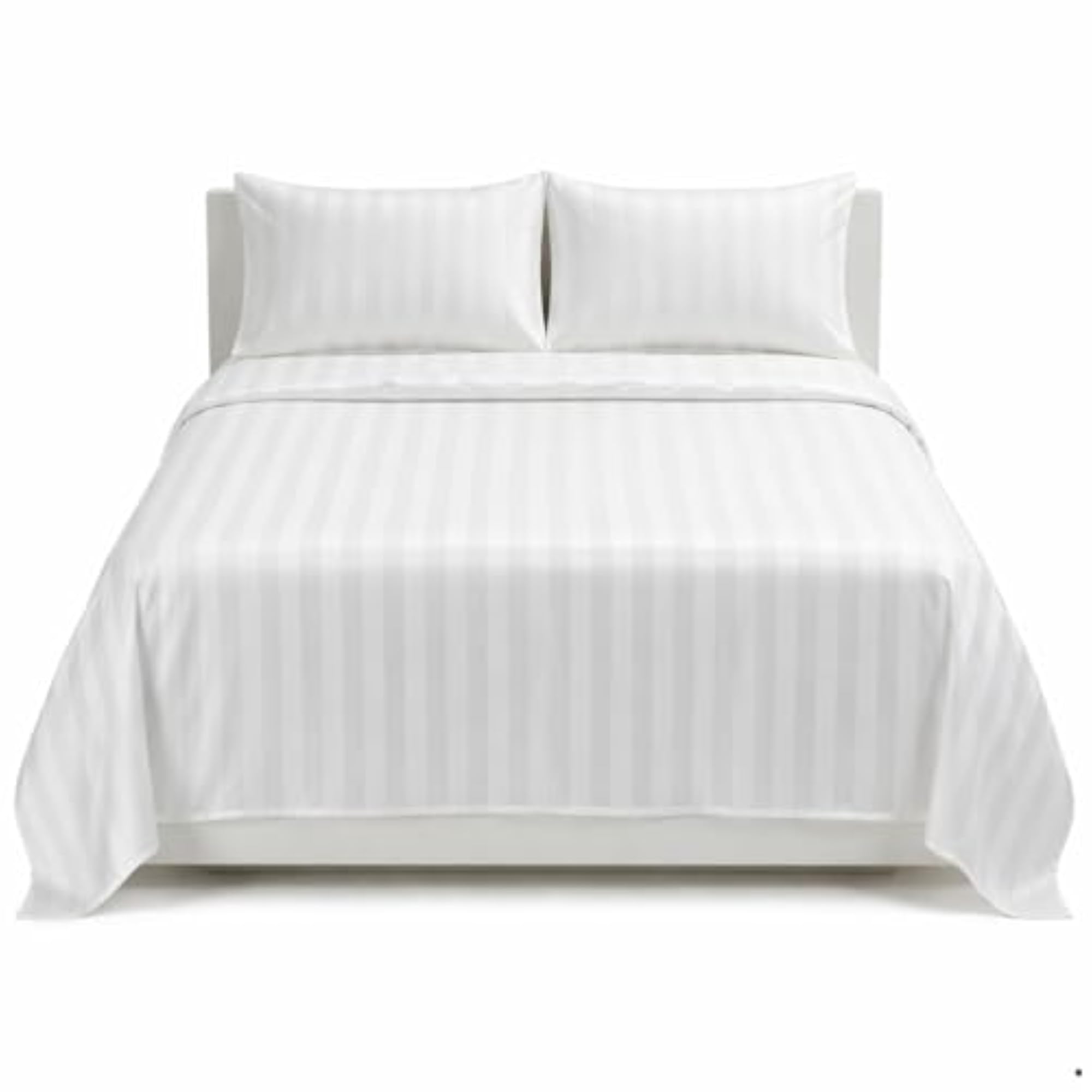 100% Cotton 400 TC Satin Stripes King Bed Sheet