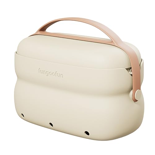 Sac de rangement cosmétiques étanche beige : fini le maquillage mouillé dans la salle de bain