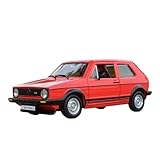 vw golf gti mk1 1979 Unsere Druckguss-Handwerkskunst im Automobilbereich verbindet innovatives Design mit Präzisionsguss, was zu einer Fahrzeugkarosserie führt, die sich nahtlos von ihren Konturen bis hin zu ihren komplizierten Details integriert und vollständig aus Metall gefertigt ist. Diese Miniaturmodelle sind nicht nur Spielzeugautos, sondern dienen auch als Sammlermodelle für Erwachsene und haben eine bedeutende klassische Bedeutung und einen hohen Sammlerwert.