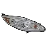 HEADLIGHTSDEPOT Headlight Compatible With Ford Fiesta 2011-2013 CAPA Certified Right Passenger Side S SE Sedan Hatchback