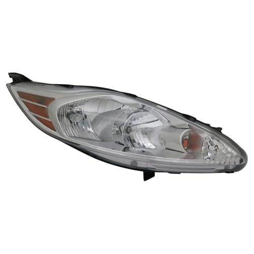HEADLIGHTSDEPOT Headlight Compatible With Ford Fiesta 2011-2013 CAPA Certified Right Passenger Side S SE Sedan Hatchback