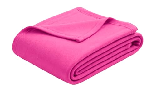 Adore Home Large Pink Fleece Throw Soft Sofa Bed Polar Travel Car Blanket 120x150cm