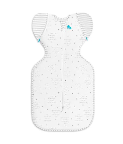 Love to Dream Swaddle UP Transition Bag, Gentle Arms-Up Transition Swaddle, 0.2 TOG Lightweight Cotton, Zip-Off Wings, Ideal for Warm Temperatures 75-81°F, Baby Essentials, You Are My Grey, 19-24 lbs