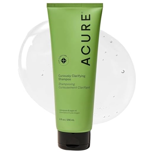 ACURE Curiously Clarifying Shampoo - 8 Fl Oz - Performance-Driven Hair Care Gently Cleanses, Removes Buildup, Boosts Shine & Replenishes Moisture - Lemongrass & Argan, 100% Vegan