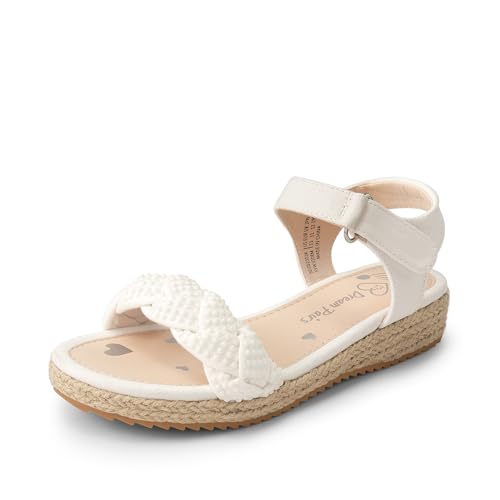 DREAM PAIRS Girls Espadrille Flatform Platform Wedge Open Toe