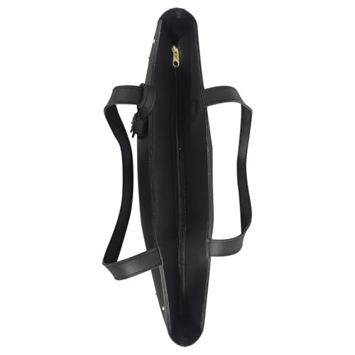 Bolsa Sacola Feminina Grande De Ombro Universitária Reforçada (Preta)