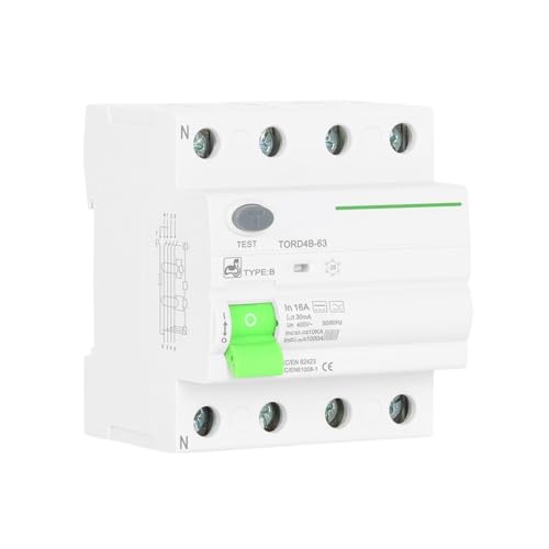 DC RCCB RCD 4P 63A type B disjoncteur différentiel fuite courant continu 30mA - 3