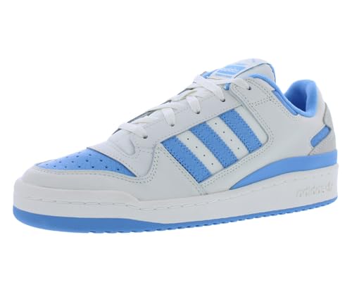 Adidas Forum Low CL Mens Shoes Size 10, Color: Ivory/Semi Blue Burst/Ivory
