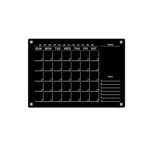 Calendrier frigo acrylique pour organiser les repas de la semaine