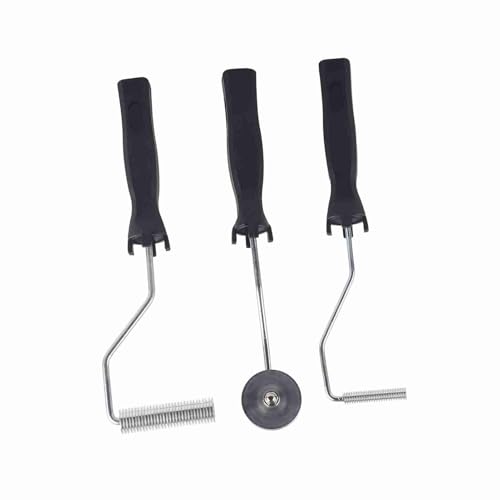 FRP Bubble Roller Fiberglas Roller Tools Kit Aluminiumlegierung Roller Set Ergonomischer ABS-Griff Kraftsparend für Faserverstärkte Kunststoffe (3-teiliges Set)
