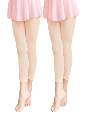 Image of Daydance Girl's Women's Footless Tights for Dance, Balle, Gymnasics