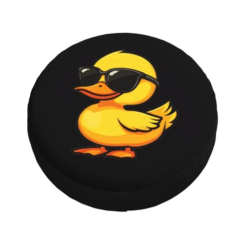 Image of Funny Duck Spare Tire Cover Weatherproof Universal Wheel Protectors Cute Duck Wheel Covers for Rv Camper Travel Trailer SUV Truck 14 Inch