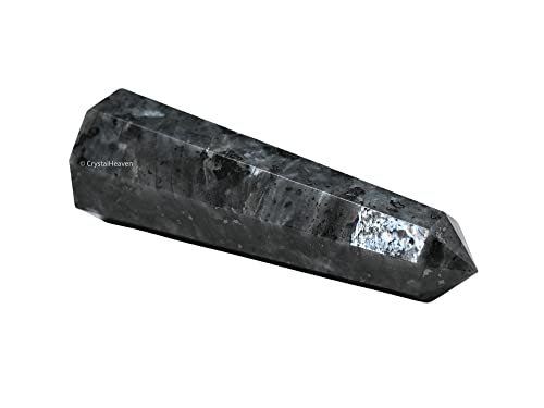 Image of Crystal Heaven Larvikite Crystal Tower Obelisk Point For Chakra, Healing And Balancing - Aaa Grade Original Certified Gemstone Agate For Reiki Meditation Yoga Spiritual (2-3 Inches)