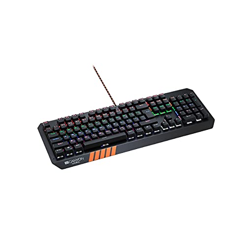Clavier USB Canyon Hazard noir périphérique informatique filaire AZERTY pour PC