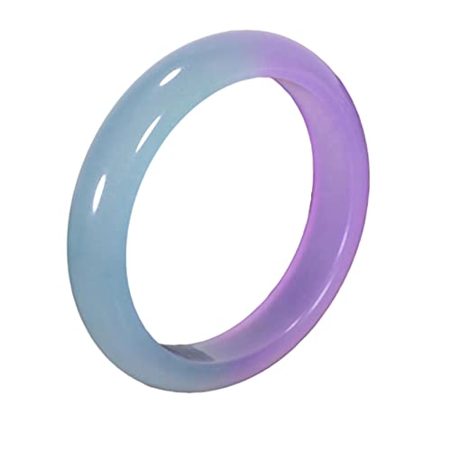 BXSMNH Bracelet Jonc en Jade Pierre de la Bracelet De Jade en Jade Naturel, Bracelet en Jade Vert Clair, Bracelet De Jade, Bracelet Jade Rond for Femmes, Portez De La Chance (Size : 62mm) Cover