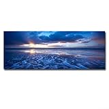 Taille généreuse : mesurant environ 40 x 120 cm avec une bordure blanche de 5 cm, cette toile offre une taille substantielle qui peut facilement devenir un point focal dans n'importe quelle pièce. Sa grande taille vous permet d'apprécier les détails complexes et de vous immerger dans la beauté du paysage marin.