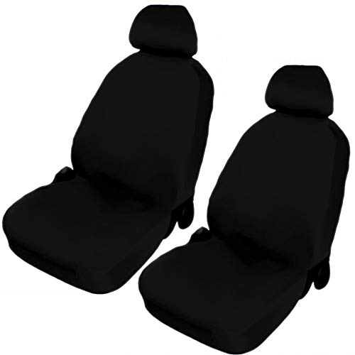 UK SC436BAD38 Coprisedili Anteriori Impermeabili Per MAXUS Deliver 9 (2020+) - Grado Commerciale 600 Denari, Colore Nero
