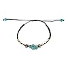 Fuqimanman2020 2pcs Bohemian Turquoise Turtle Beaded Braided Bracelet Set Adjustable String Strand for Women Summer Beach Holiday Jewelry #4