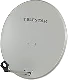 Telestar Digirapid 80 S SAT-Spiegel (80 cm Stahl-Spiegel, Masthalterung, 40mm LNB-Halterung) lichtgrau