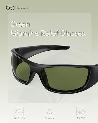 Image of Bloomoak 99% Blue Light Blocking Glasses,Nighttime Sleep,Fully Wraparound Your Eyes with No Leaks for Side Glare