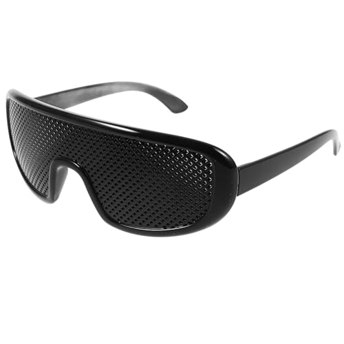 SKISUNO Gafas Estenopeicas Hexagonales Montura Plástica Liviana para Lectura y Uso Prolongado