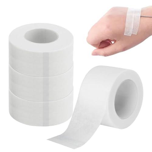 4 Rollen Medizinisches Klebeband,2,5 cm x 9,14 m,Mikroporöses und Atmungsaktives