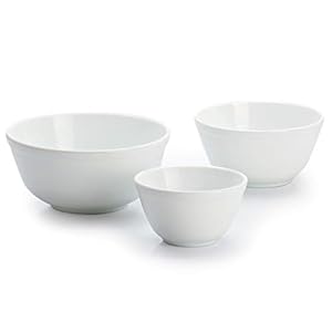 Nesting Mixing Bowl 3 Piece Set Mosser Glass American Made – Milk Glass